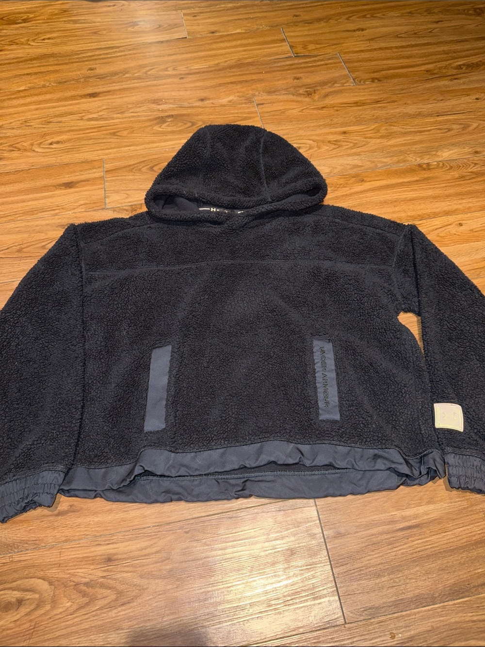 Under Armour Black Sherpa Hoodie Pullover